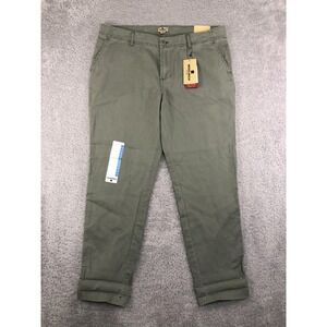 Woolrich Pants Womens 10 (34x26.5) Green NWT Sunday Chino Casual Relaxed Fit